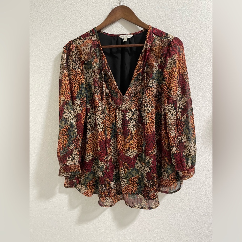 FRYE AND CO. Multicolor lined Blouse